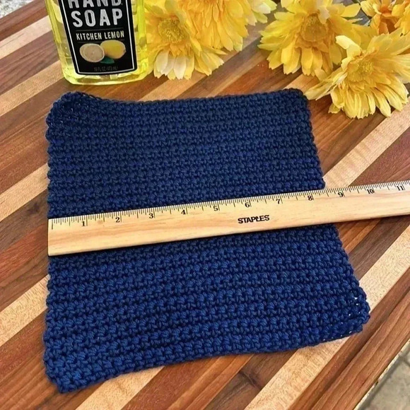 100% Cotton Handmade Washcloths - Set of 2 - Picture 5 of 7